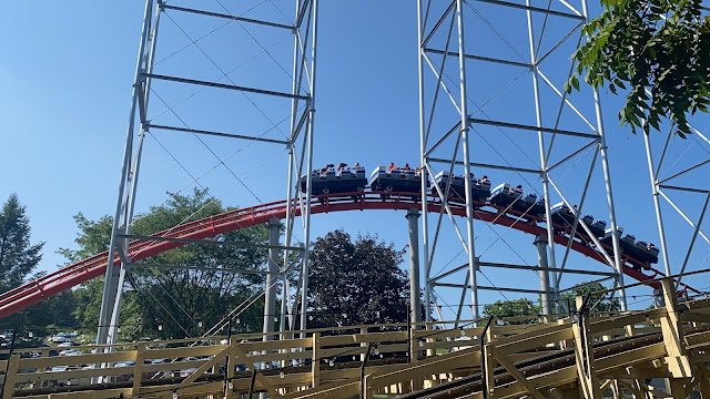 Steel Force On Airtime Hill Roller Coaster Dorney Park