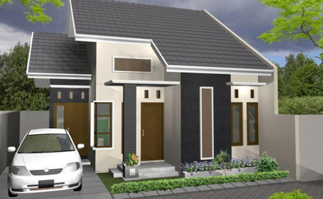 Desain rumah minimalis modern 1 lantai type 45