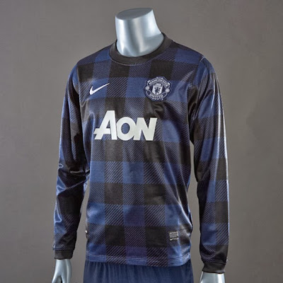 Jersey Grade Ori Manchester United Away Long Sleave Official 2013-2014