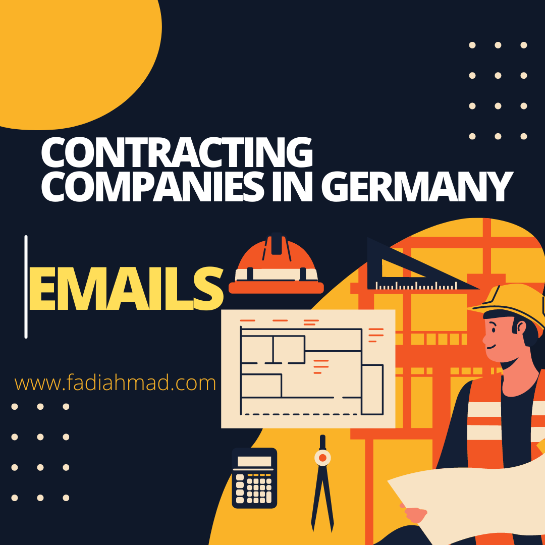 ايميلات شركات المقاولات والهندسة  في المانيا -Contracting companies in Germany