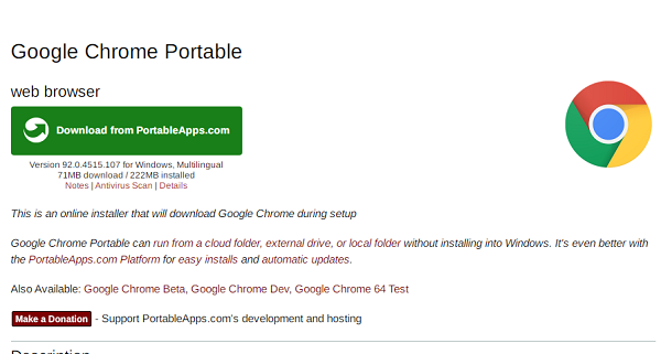 Tải Google Chrome Portable 92.0.4515 mới nhất - Chạy ngay không cần cài đặt a