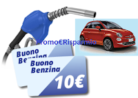 Logo "Il pulito di Chanteclair ha una marcia in più'' e ti regala buoni carburante (premio certo) e vinci 1 Fiat 500