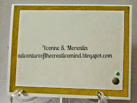 Yvonne S. Morentin- http://adventureofthecreativemind.blogspot.com/