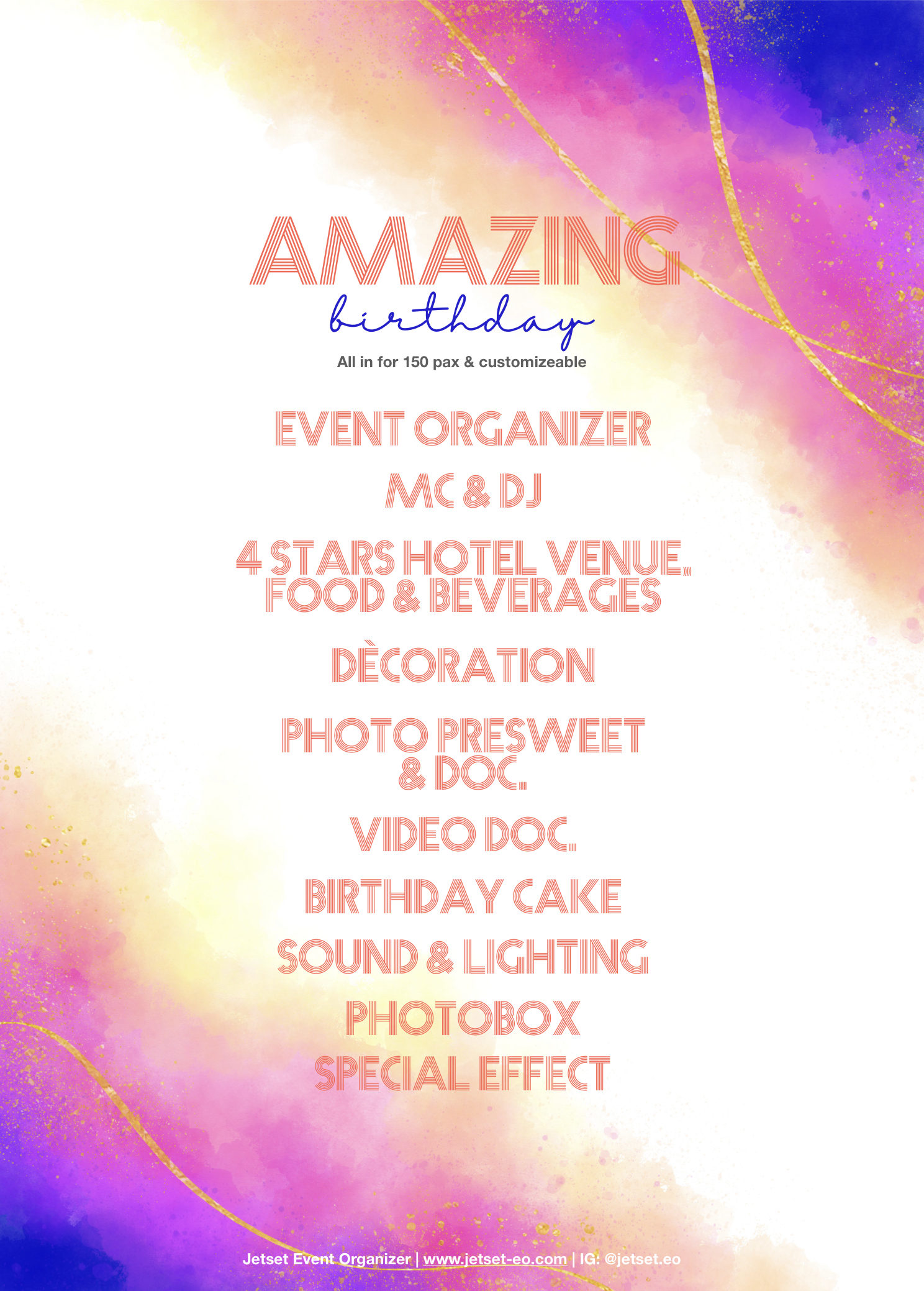 Amazing Birthday Package 2023