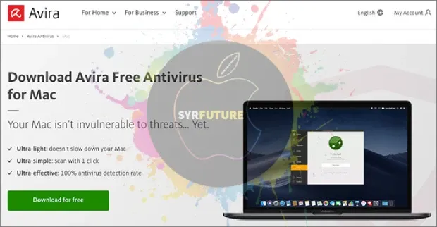 برنامج Avira Free Antivirus لنظام التشغيل Mac