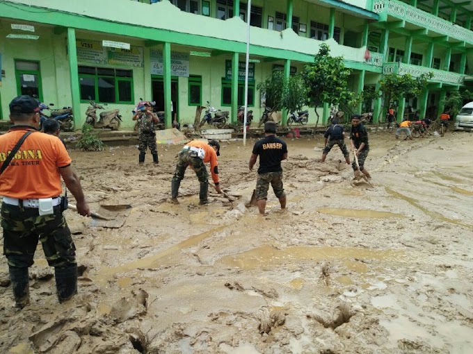 Pasca Banjir dan Longsor Pacitan, Banser Gerak Cepat Bantu Korban