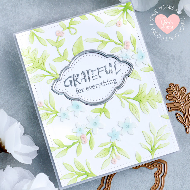 Spellbinders October 2019 Large Die of the Month - Fall Flora Cards by ilovedoingallthingscrafty.com