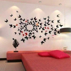 Fast wall decoration in the apartment and the house