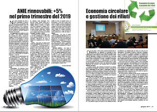 GIUGNO 2019 PAG. 60 - ANIE rinnovabili: +5%  nel primo trimestre del 2019