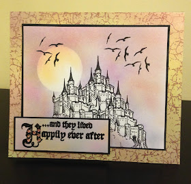 Fairytale castle stamp