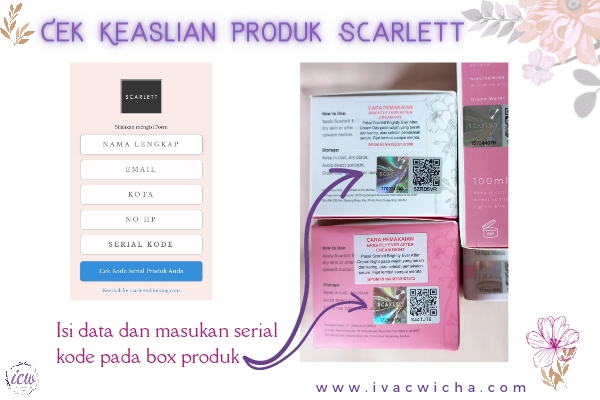 cek produk asli atau palsu dari scarlett