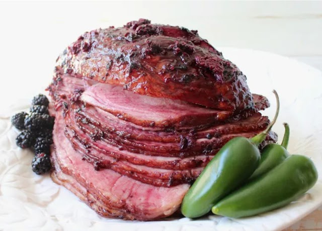 Blackberry Jalapeno Glazed Ham Recipe