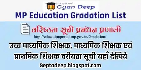 Adhyapak Samvarg Gradation List : MP Education Portal 2.0