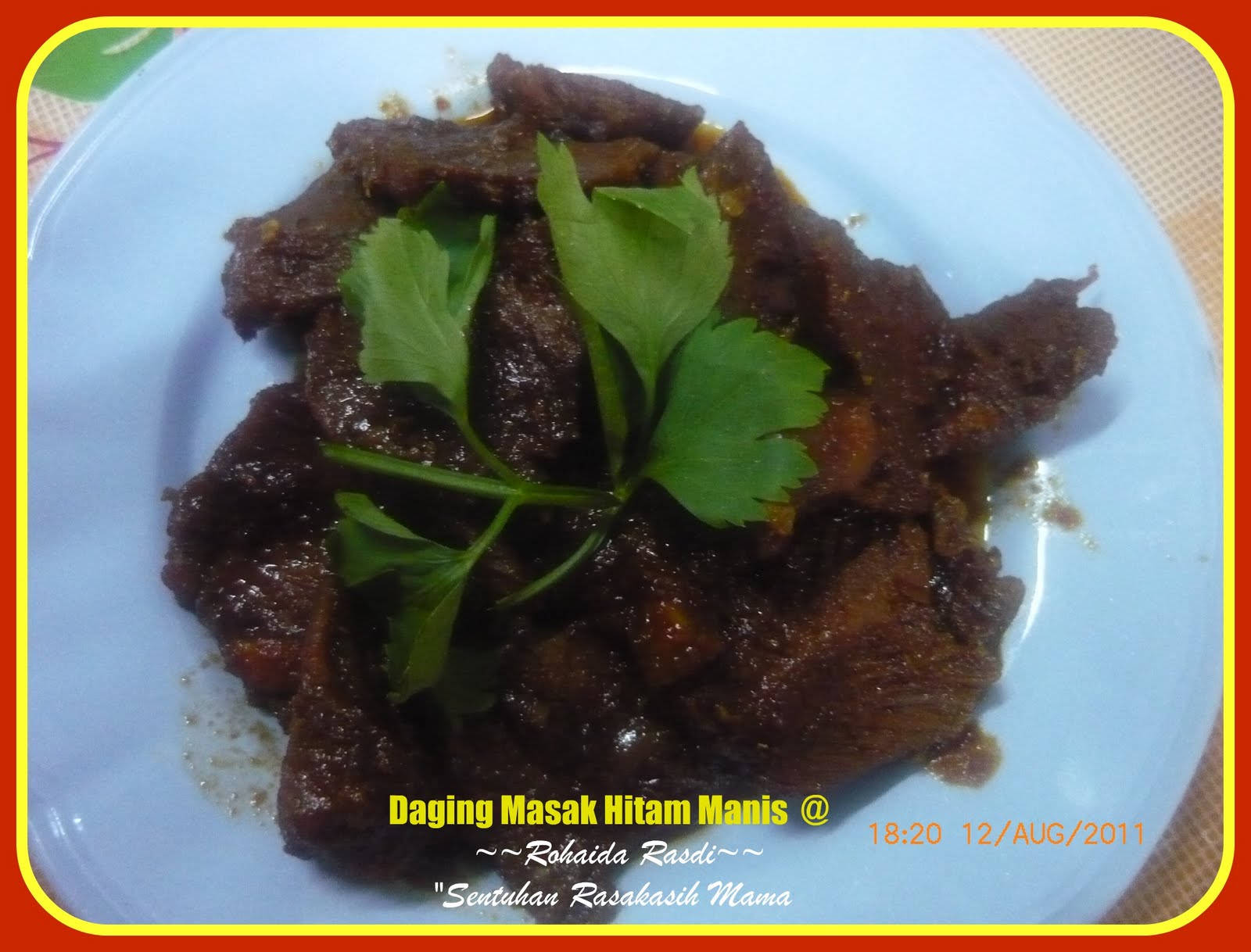 "Sentuhan RasaKasihMama": ~~Daging Masak Hitam Manis~~