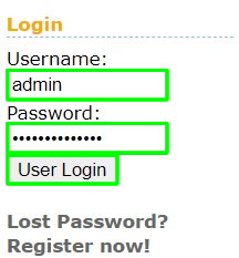 login username and password impresscms admin account