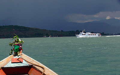 Border between south Myanmar and Thailand at Kawthaung