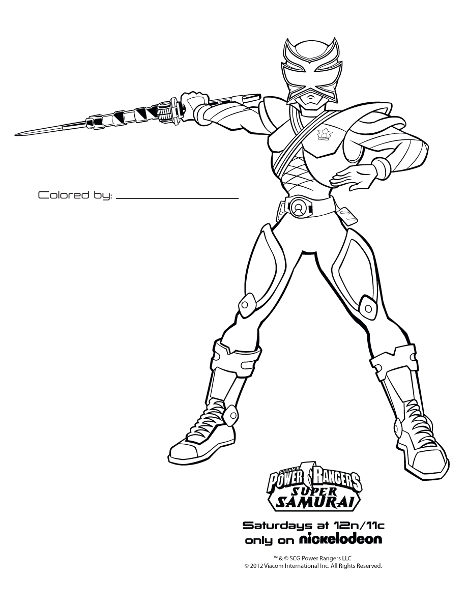 Power Ranger Free Printables and Color Pages - power rangers coloring pages free