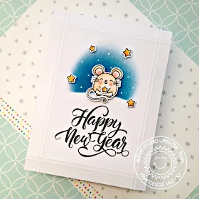 Sunny Studio Stamps: Season's Greetings Merry Mice Happy New Year's Card by Franci Vignoli