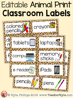 Nyla's Crafty Teaching: Editable Classroom Labels with ...