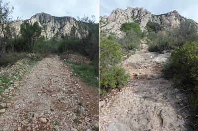 La Bisbal del Penedès a Montserrat; camí en direcció a Montserrat per la Drecera de Fra Garí