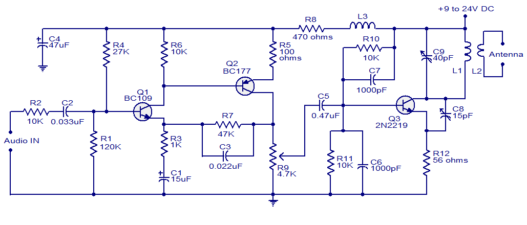Two Transistor Simple Walkie Talkie Circuit Diagram - Circuit Diagram - Two Transistor Simple Walkie Talkie Circuit Diagram