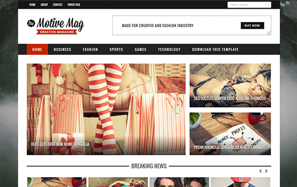 Motive Mag Blogger Template