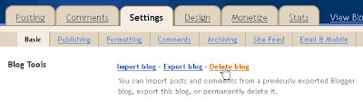 How to delete a Blogger blog using New and Old User interface muftarticels