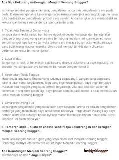 keuntungan, menjadi, blogger
