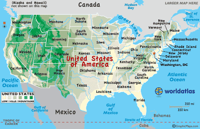 Southwestern States Map Region City