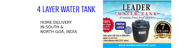 4 Layer Heavy Best Water Tanks in Goa, India Free Home Delivery