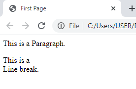 First HTML Program