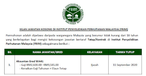 frim jawatan kosong 2017