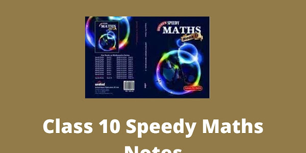 Speedy Maths Class 10 Solution