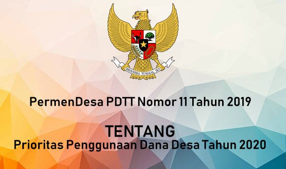 Prioritas Penggunaan Dana Desa Tahun 2020