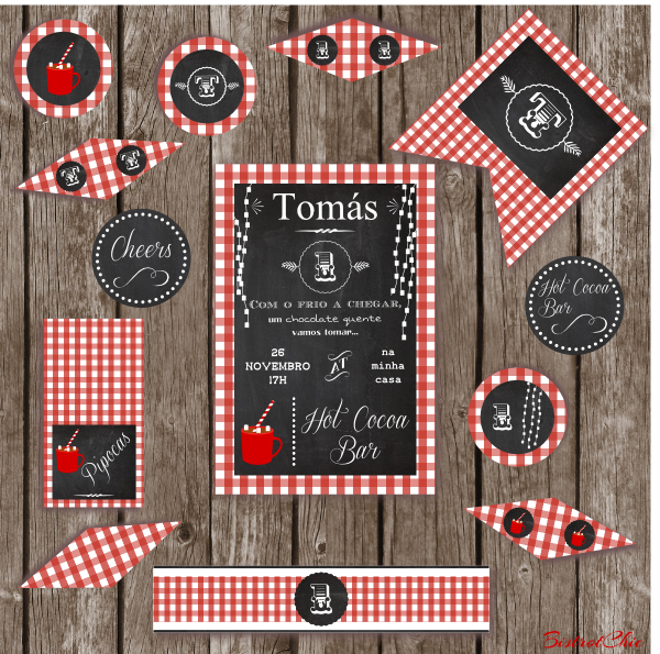 Hot Cocoa Bar Personalized Party Printable by BistrotChic