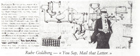 Rube Goldberg You Sap Mail that Letter from Deleuze and Guattari AntiOedipus
