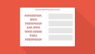 Pengertian, Jenis Persendian dan Jenis Sendi Gerak Pada Persendian