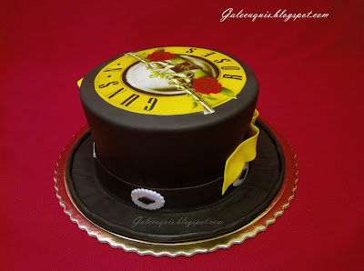 Tarta sombrero de Slash guns n roses