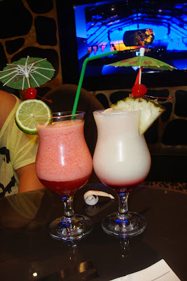 Strawberry Daiquiri e Spireman - coquetéis sem álcool da MSC Cruzeiros