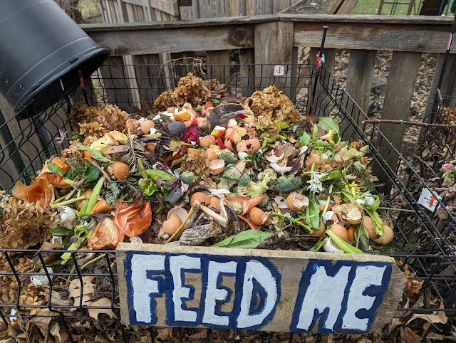 Kitchen scrap composting in Winter - Chicago Suburban Gardener