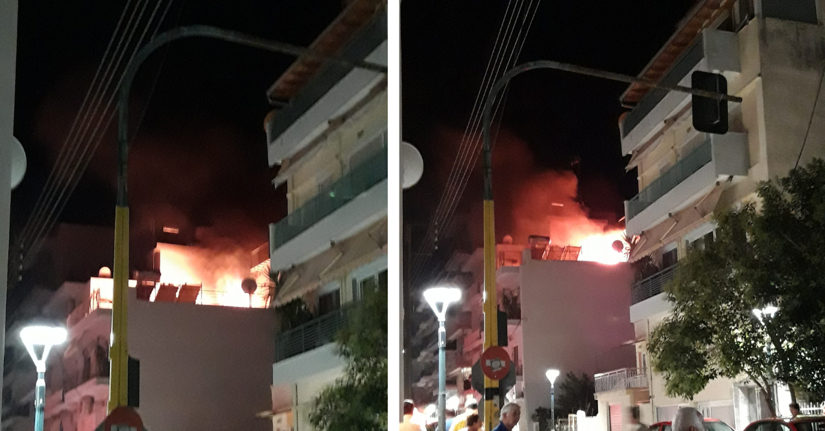 Φωτιά και εκρήξεις σε πολυκατοικία στην Ξάνθη [ΦΩΤΟ]