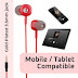 ZEBSTER Dude Stereo Earphone with 10Mm Driver,in-Line Mic, @99 only