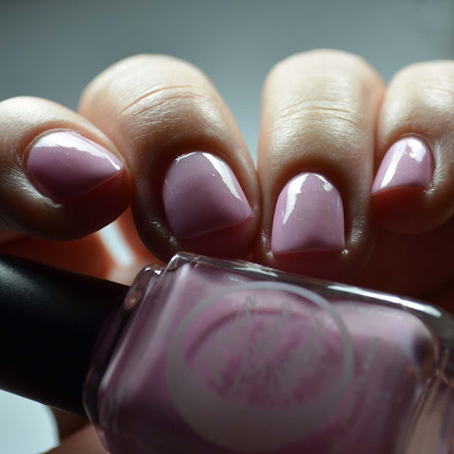taffy pink nail polish with shimmer