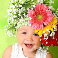 kids photos Baby Pictures Images with  flowers pics of baby images