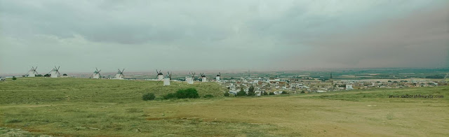 Panorámica de la Sierra de los Molinos desde el Autobús