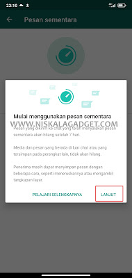 Pengertian Dari Pesan Sementara di Aplikasi Whatsapp dan Cara Menggunakannya