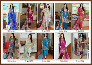 Mariya B Sapphire Lawn Collection 1001 To 1010 Series