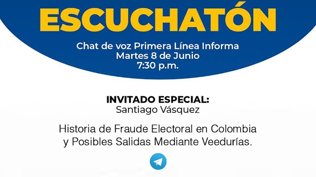 Este martes no te pierdas el Chat de Voz de Primera Linea Informa | Invitado especial:  Santiago Vásquez