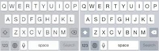 tampilan keyboard ios 8