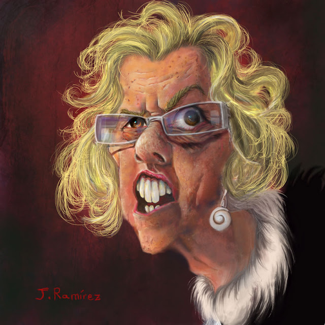 Resultado de imagen de carmena caricatura